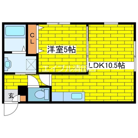 ヴィラ幸町の物件間取画像